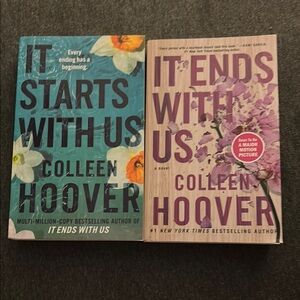Colleen Hoover. It ends with us complete two Book Set - soft cover